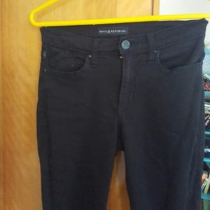 Distressed black jeans